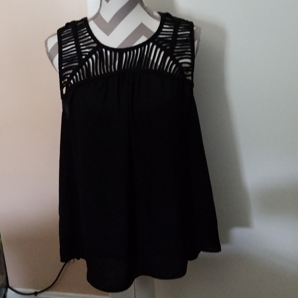 Solid Black Tank top